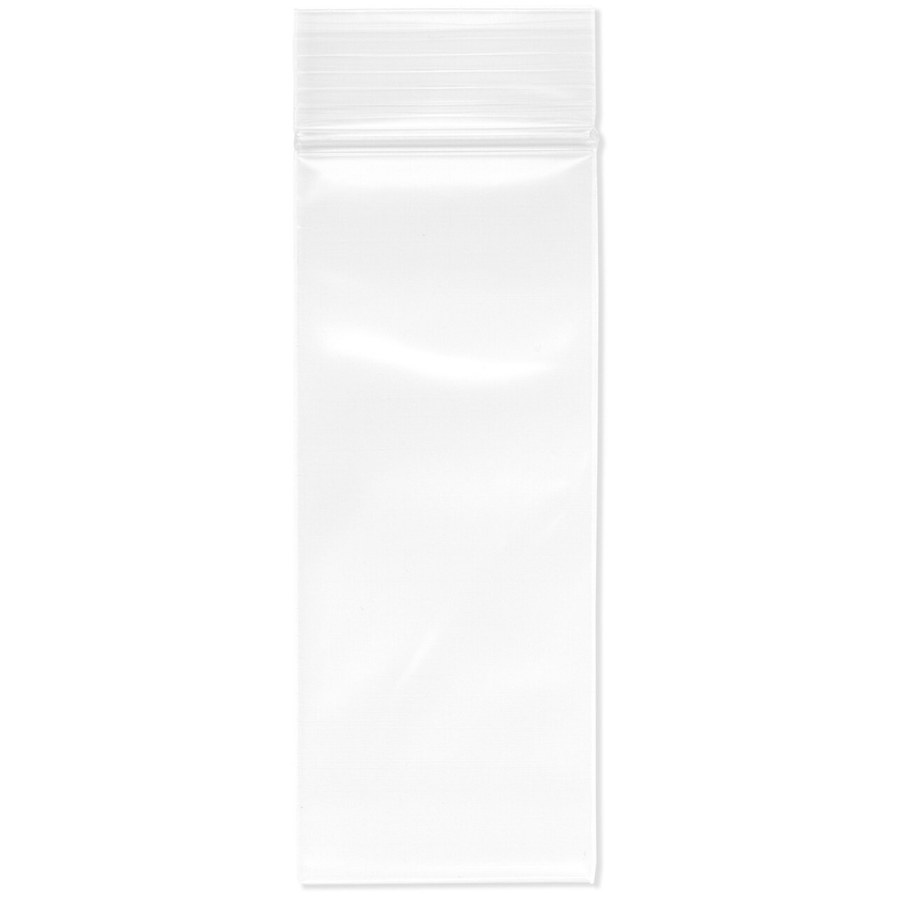 Plymor 2" x 5", 4 Mil Heavy Duty Zipper Reclosable Plastic Bags